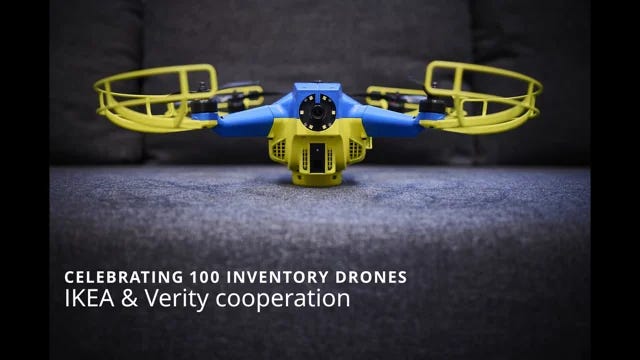 One hundred drones now used across IKEA retail for stock inventory