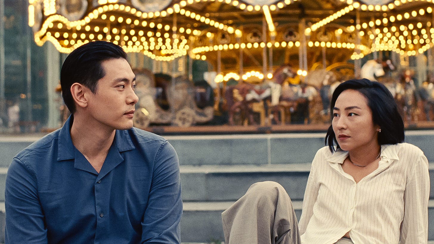 Teo Yoo and Greta Lee in Past Lives | Image via A24