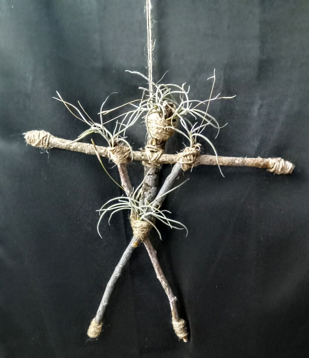 Blair Witch Project Twanas Witch Totem Stick Figure Prop Replica Handcrafted