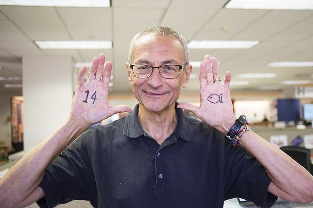 John Podesta showing off "The Hand of the Philosophers" also known as "The  Hand of Mystery" and "The Hand of the Master Mason. It is a Hermetic  Alchemy symbol. Again, showing how
