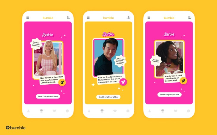 Ken and Barbie on the Bumble app