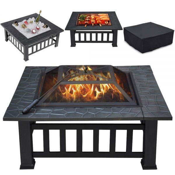 Yaheetech 32in Outdoor Metal Firepit 2019 hottest holiday outdoor home gift ideas