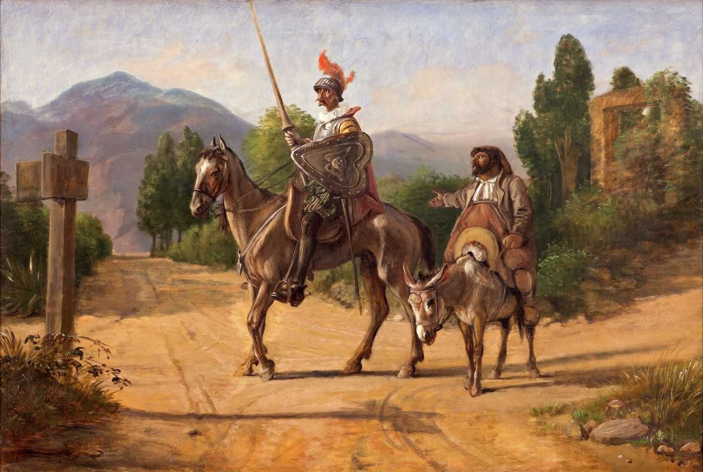 Dom Quixote e Sancho Pança (1847)
