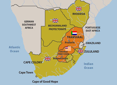 WarMuseum.ca - South African War - Boer War Maps