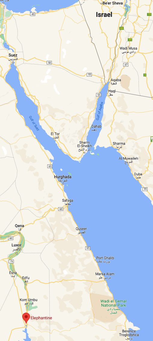 more scaled out map to show the island in relation to the land of Israel.