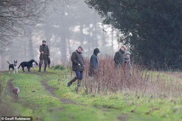 Queen heads out on a shoot with friends on the Sandringham estate | Daily  Mail Online