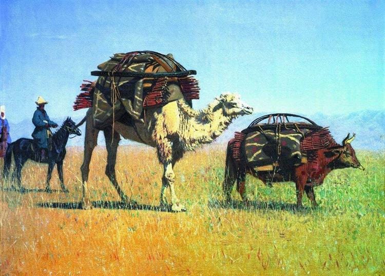 Migrations Kirghiz, 1869 - 1870 - Vasily Vereshchagin