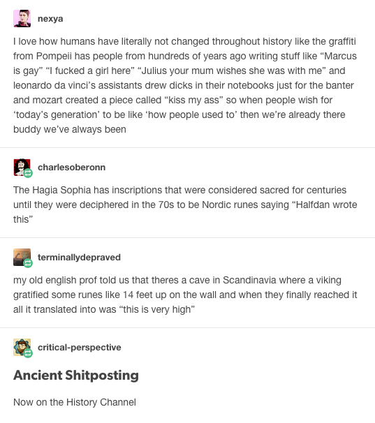 r/tumblr - Ancient Shitposting.