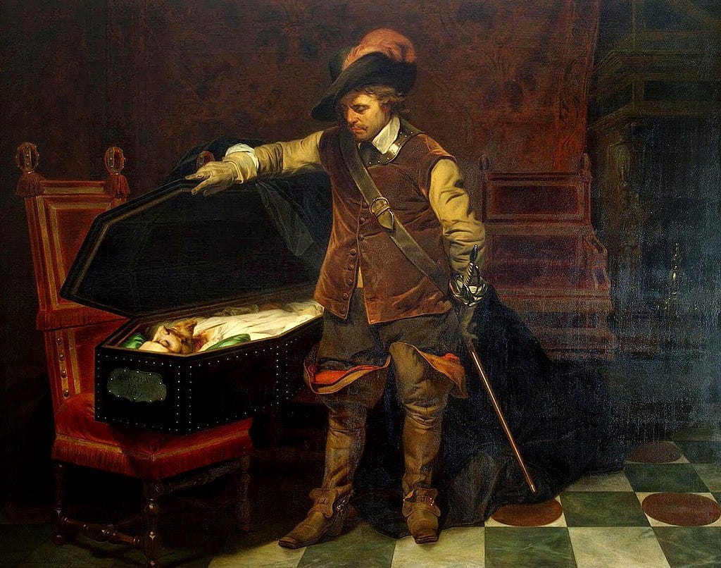 Cromwell and the corpse of Charles I, 1831, Musée des Beaux-Arts de Nîmes