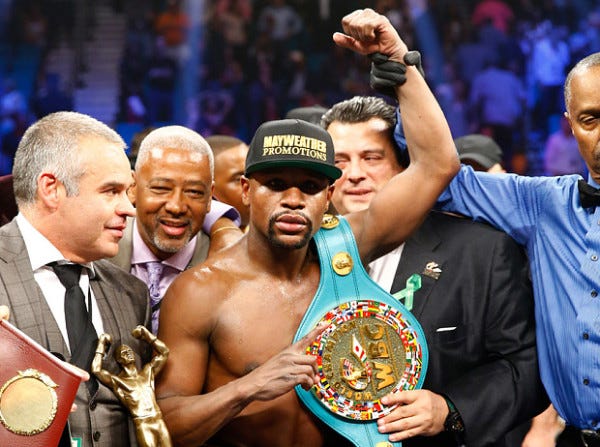 floyd mayweather defeats manny pacquiao 2015