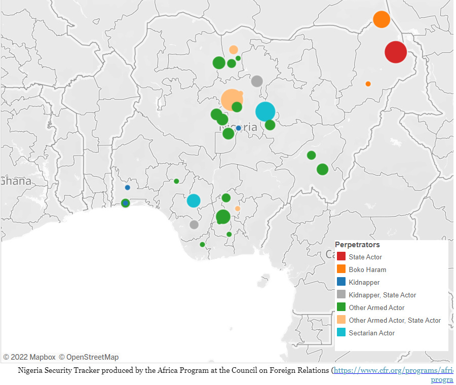 CFR's Nigeria Security Tracker Weekly Update: April 2–8, 2022