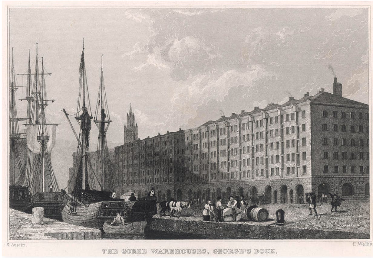 The Goree Warehouse, George's Dock in Liverpool, England The Goree Warehouse, George's Dock in Liverpool, England