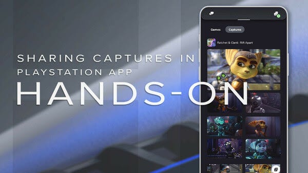 Sharing Captures in PlayStation App