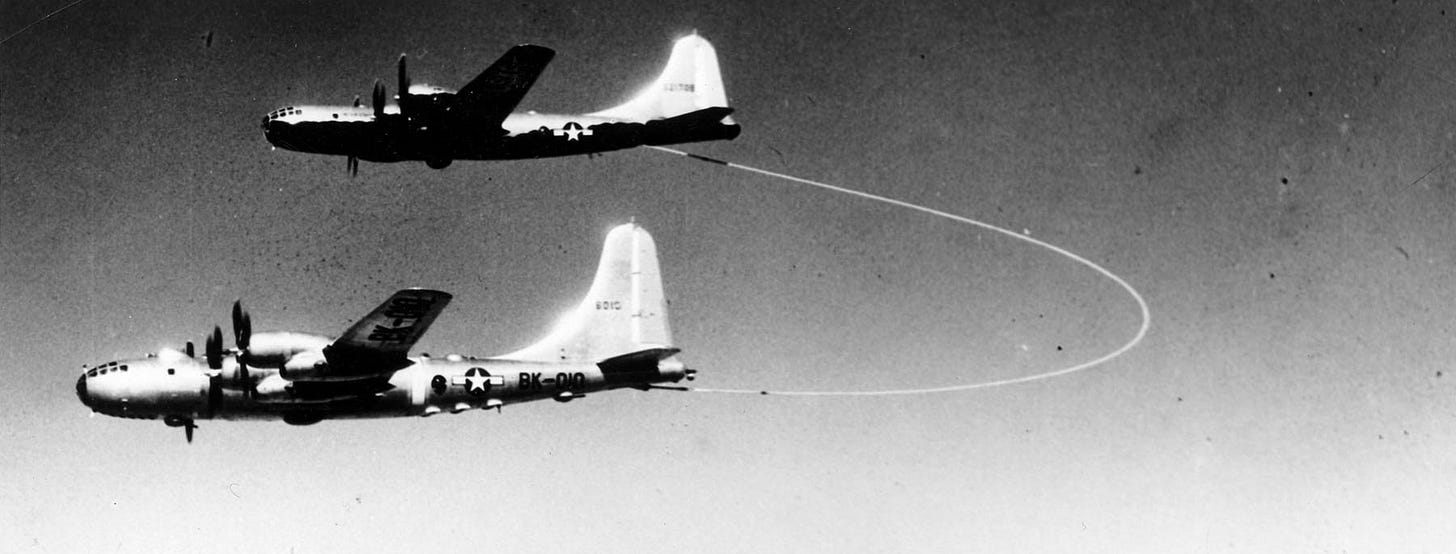 Lucky Lady II refuels in mid-flight