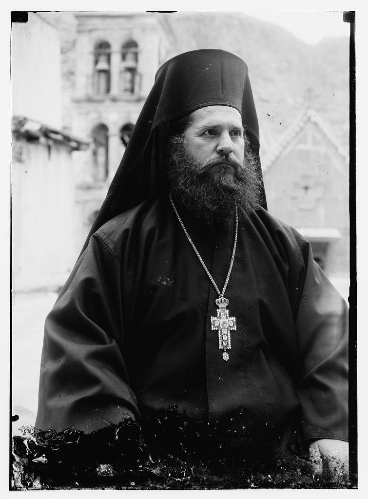 Greek Orthodox priest at St. Catherine's Monastery in the Sinai | Library  of Congress