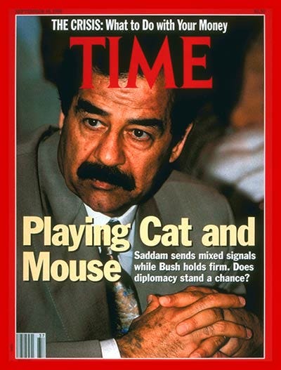 TIME Magazine Cover: Saddam Hussein - Sep. 10, 1990 - Saddam Hussein - Gulf  War - Iraq - Desert Storm - Middle East