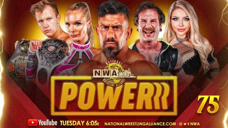 A Poster For NWA Powerrr Featuring EC3 And Others