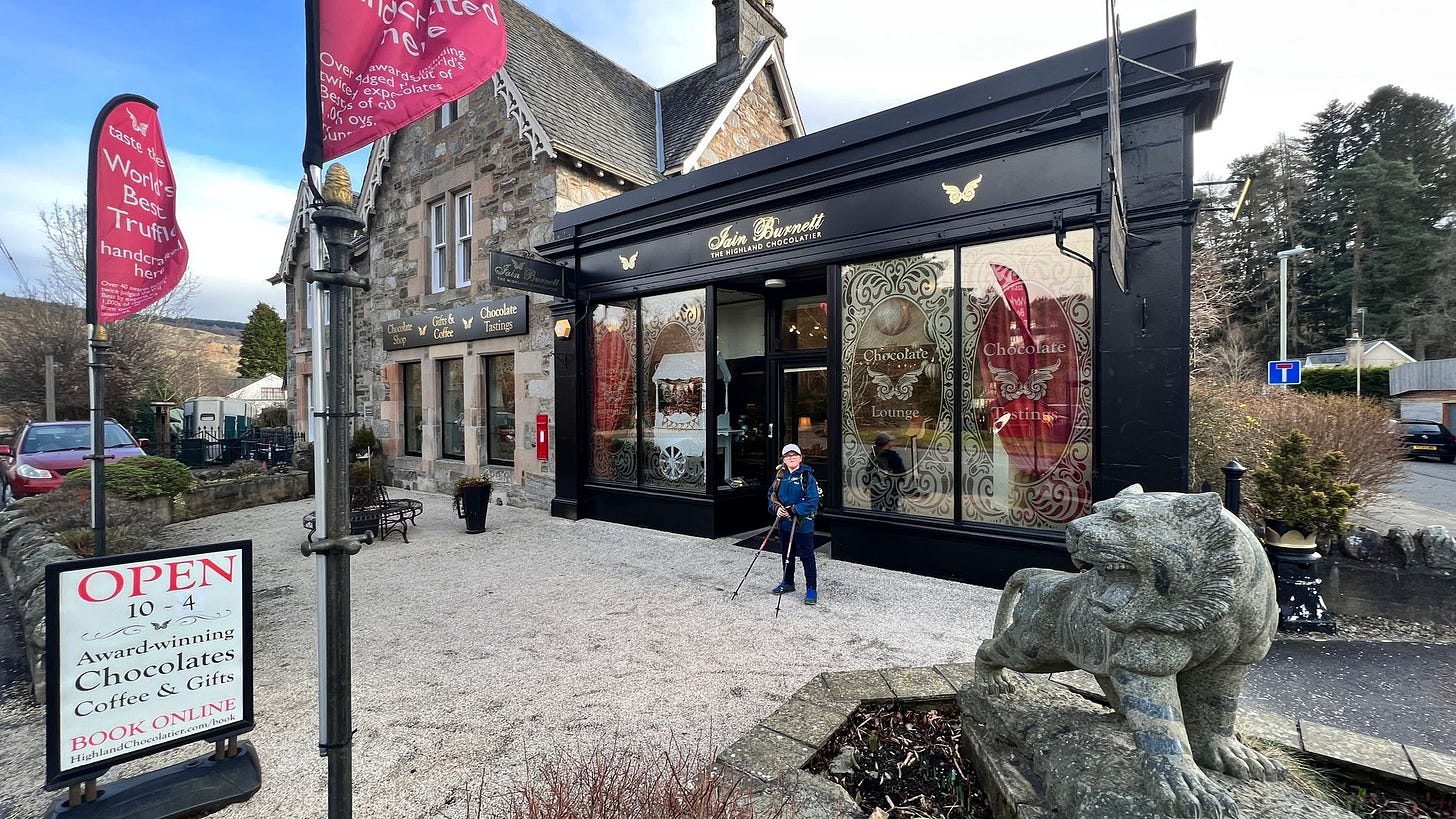 The chocolate shop at Grandtully is an Aladdin’s cave of chocolatey heaven 