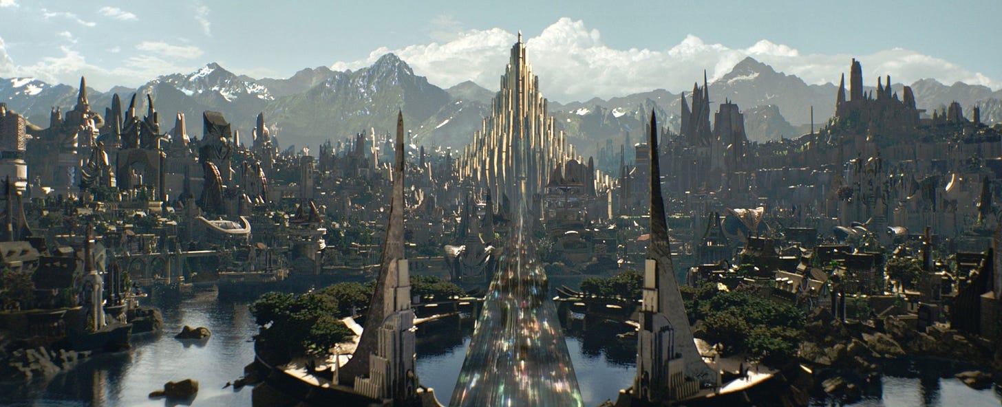 marvel cinematic universe - What's under the crystal bridge in Asgard ...