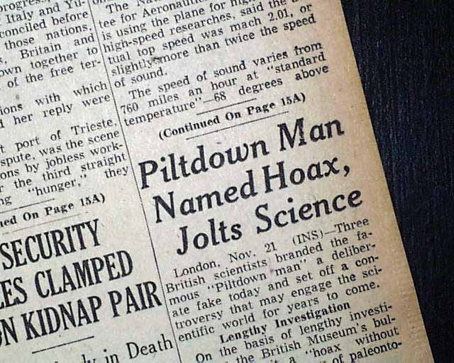 Piltdown Man evolution hoax reminds us about danger of confirmation ...