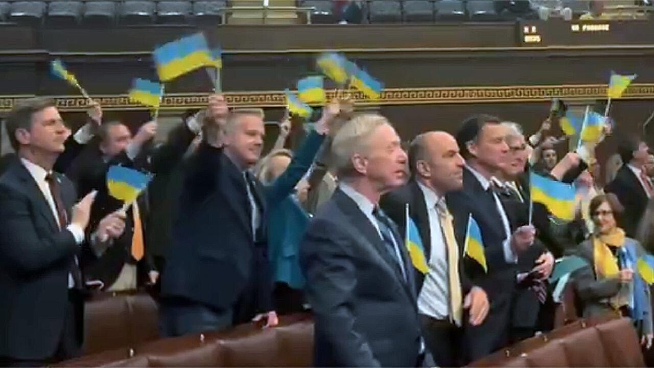 traitors who hate all Americans wave foreign flag in congress because evil