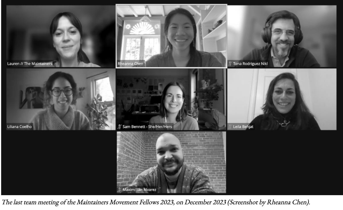 A screenshot of the 2022 Movement Fellows 