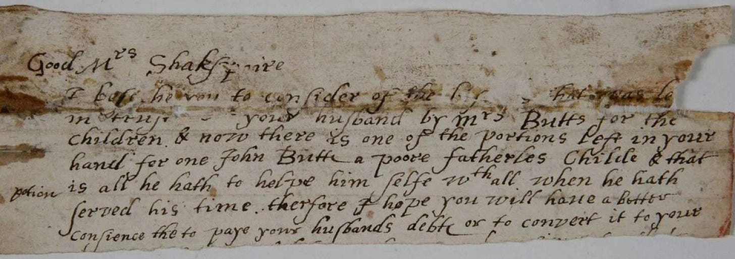 Letter fragment suggests Shakespeare did not abandon his wife in Stratford  | Euronews