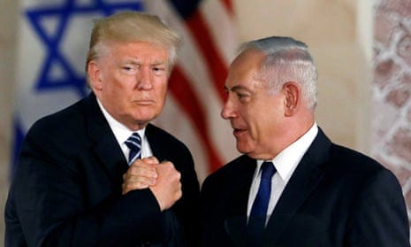 Trump floats possible defense treaty days ahead of Israeli elections |  Donald Trump | The Guardian