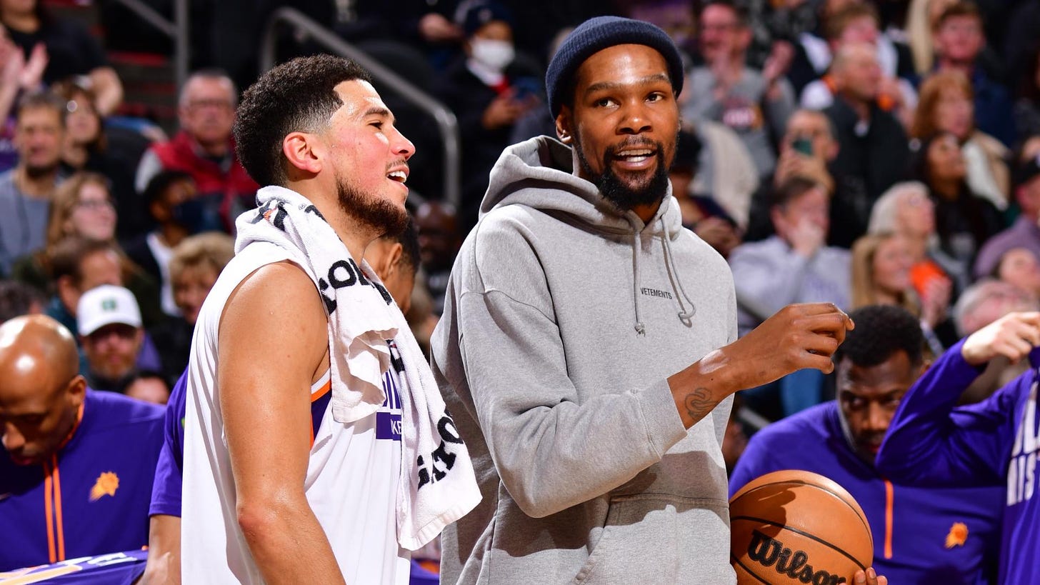 Three reasons Suns stars Kevin Durant and Devin Booker are destined to be  NBA's most unstoppable duo | Sporting News