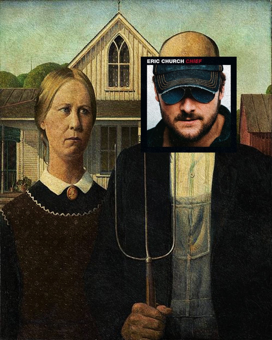 Chief, Eric Church + Amerykański gotyk, Grant Wood