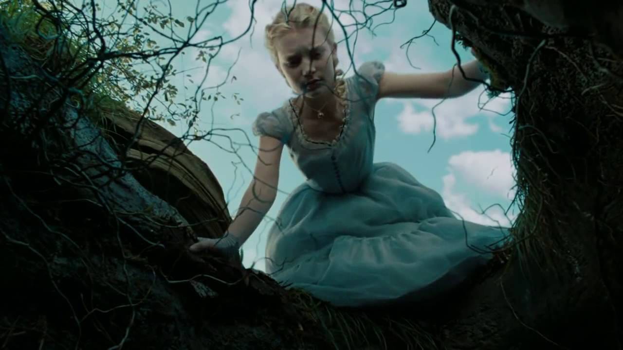 Alice In Wonderland Clip Alice Falls Into a Rabbit Hole 2010 HD - YouTube
