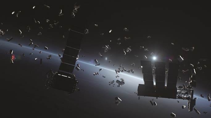 A group of objects in space

Description automatically generated