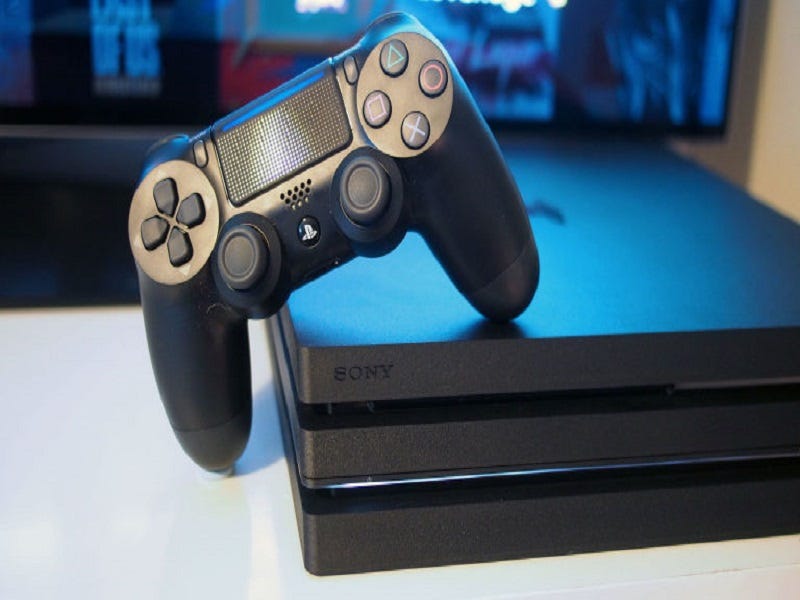 ps4 console with controller