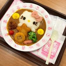 Hello Kitty - Yum... what's for lunch today? Take a peek at this delicious Hello  Kitty curry dish from Sanrio Puroland Theme Park in Japan! | Facebook
