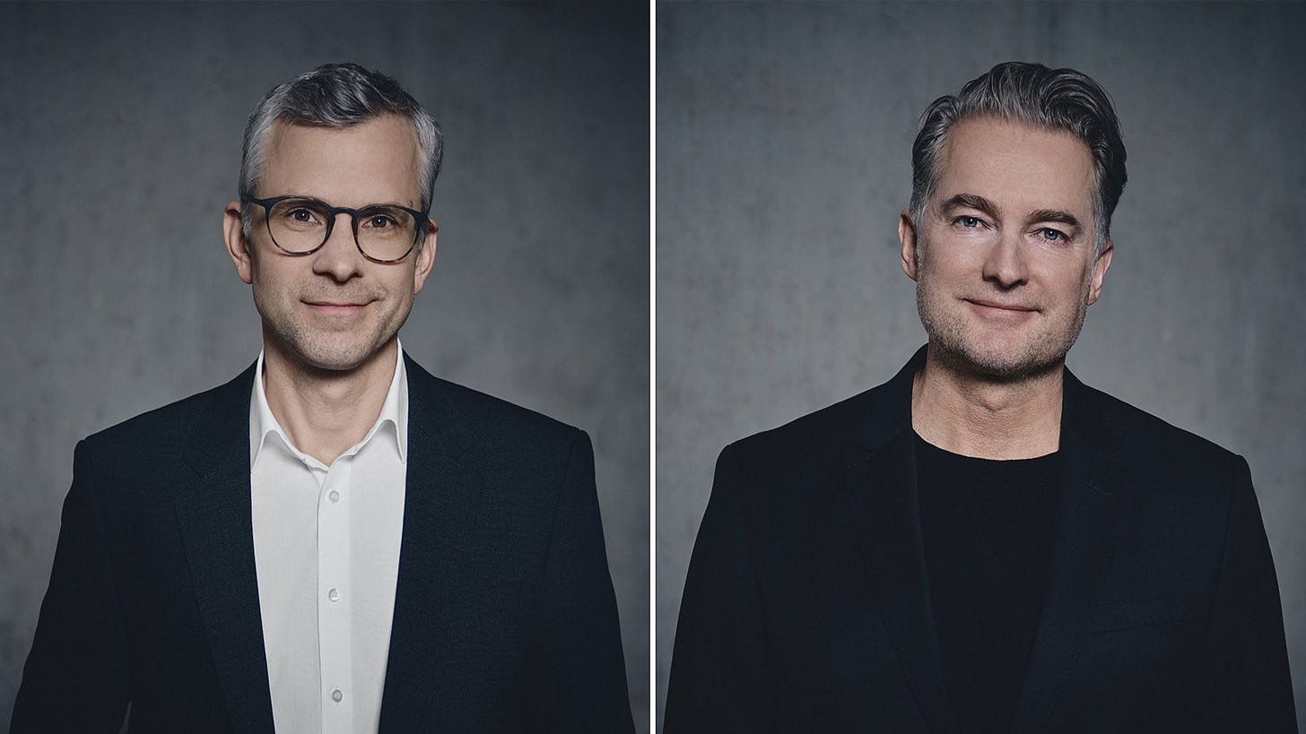 Jochen Breckner, membre du directoire, Finances et informatique, Matthias Becker, membre du directoire, Ventes et marketing, 2025, Porsche AG