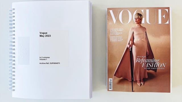 British Vogue released a Braille edition of May 2023 issue