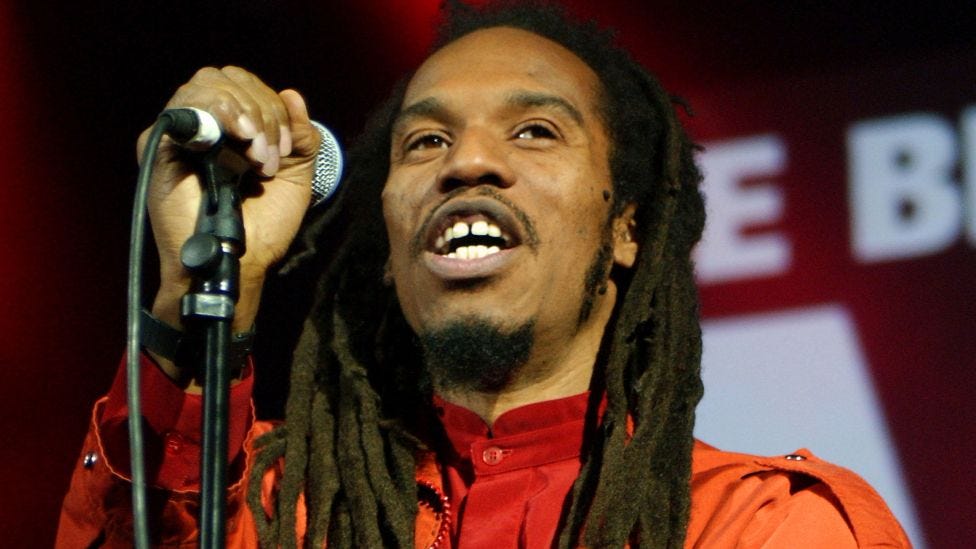 File photo dated 15/3/2003 of Benjamin Zephaniah performing on stage during the One Big No anti-war concert, at Shepherd's Bush Empire in London.