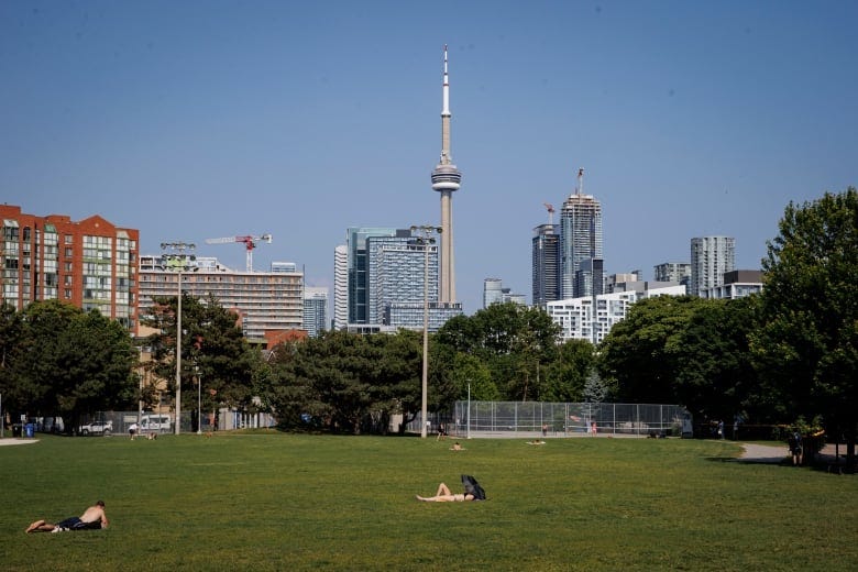 Torontonians navigate the first heatwave of the summer on June 17, 2024.