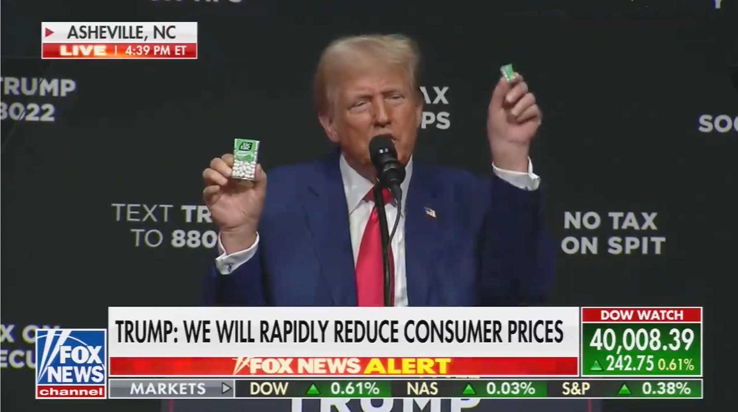 Trump confused over Tic Tac product line (Fox News)