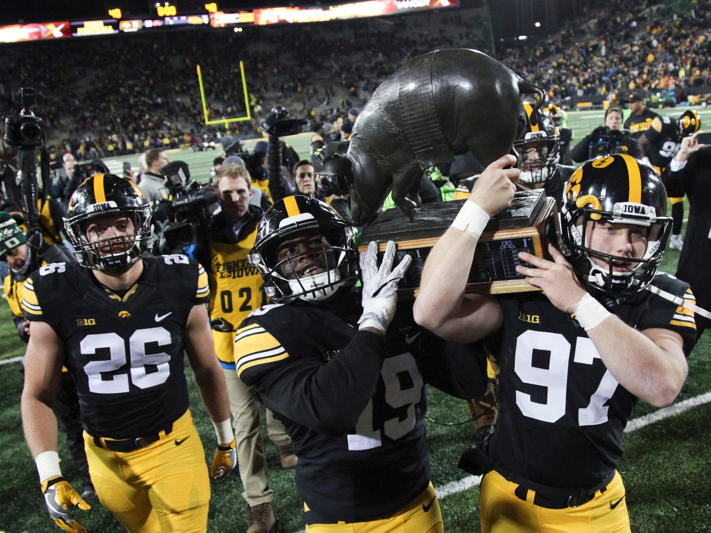 Iowa vs. Minnesota Floyd of Rosedale pig trophy has deep history -  SBNation.com