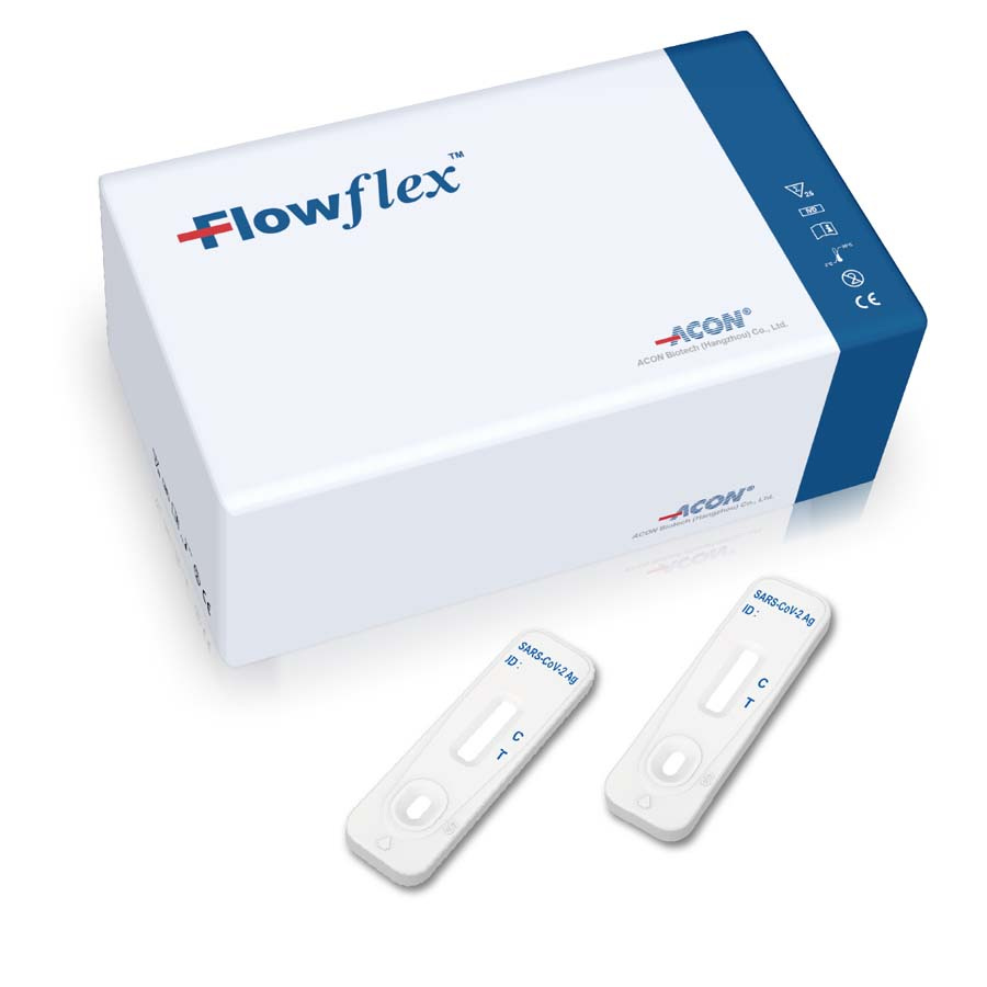 Flowflex COVID Antigen Rapid Test Kit, Lateral Flow Pack of 25 - Knights  Overall Protection