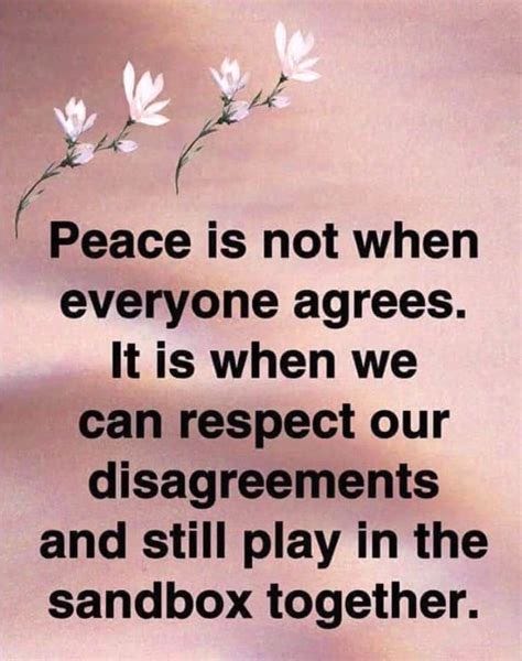 Peace is not when everyone agrees. It is when we can respect our disagreements...-Tiedyeshee ...