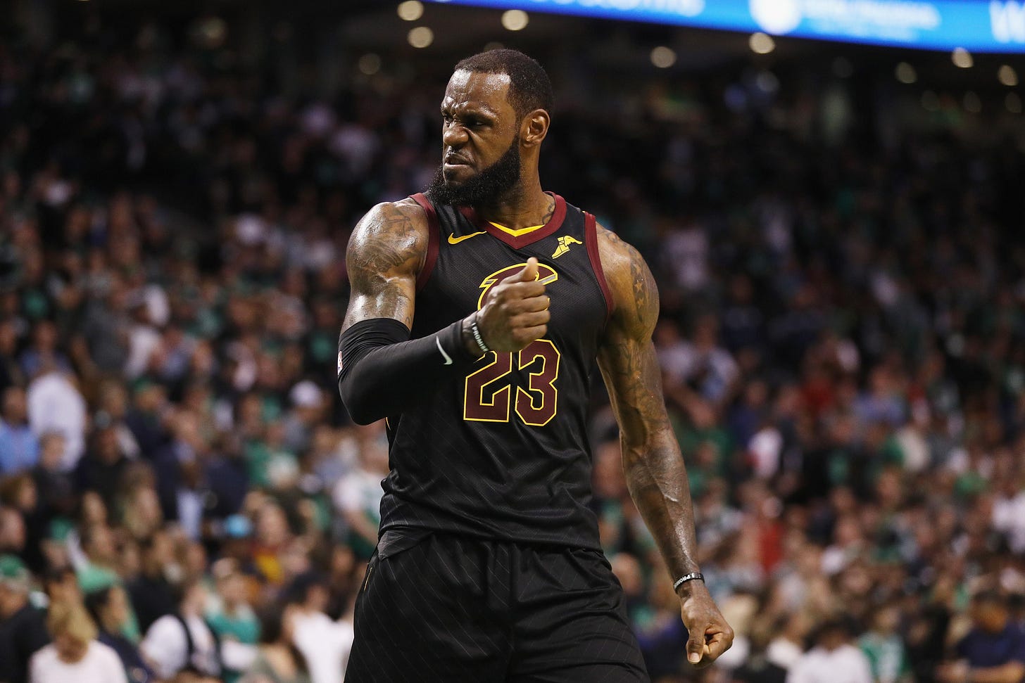 LeBron James beats Celtics, leads Cavs to 2018 NBA Finals.