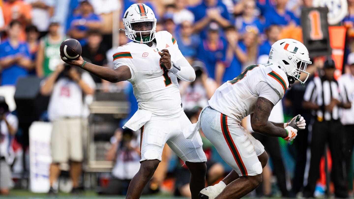 QB Cam Ward rips the Swamp following No. 19 Miami's 41-17 victory and  offers advice to Florida fans - NBC Sports