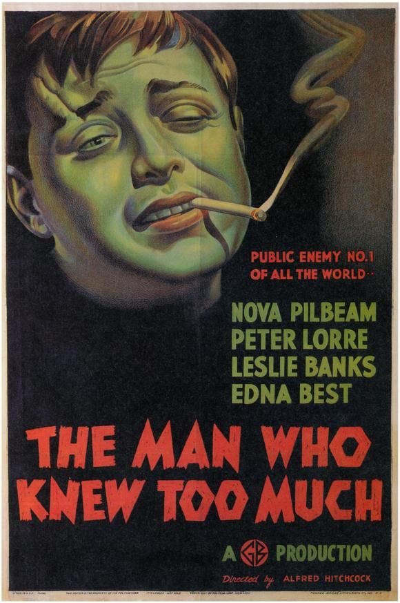 The Man Who Knew Too Much (1934) Poster