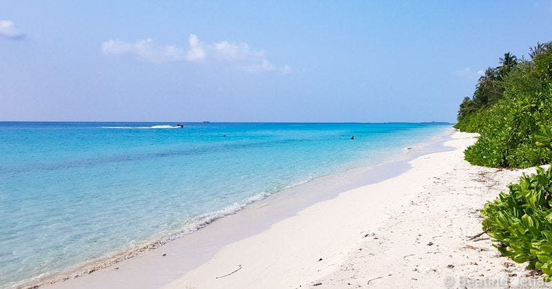 A beach in Maldives