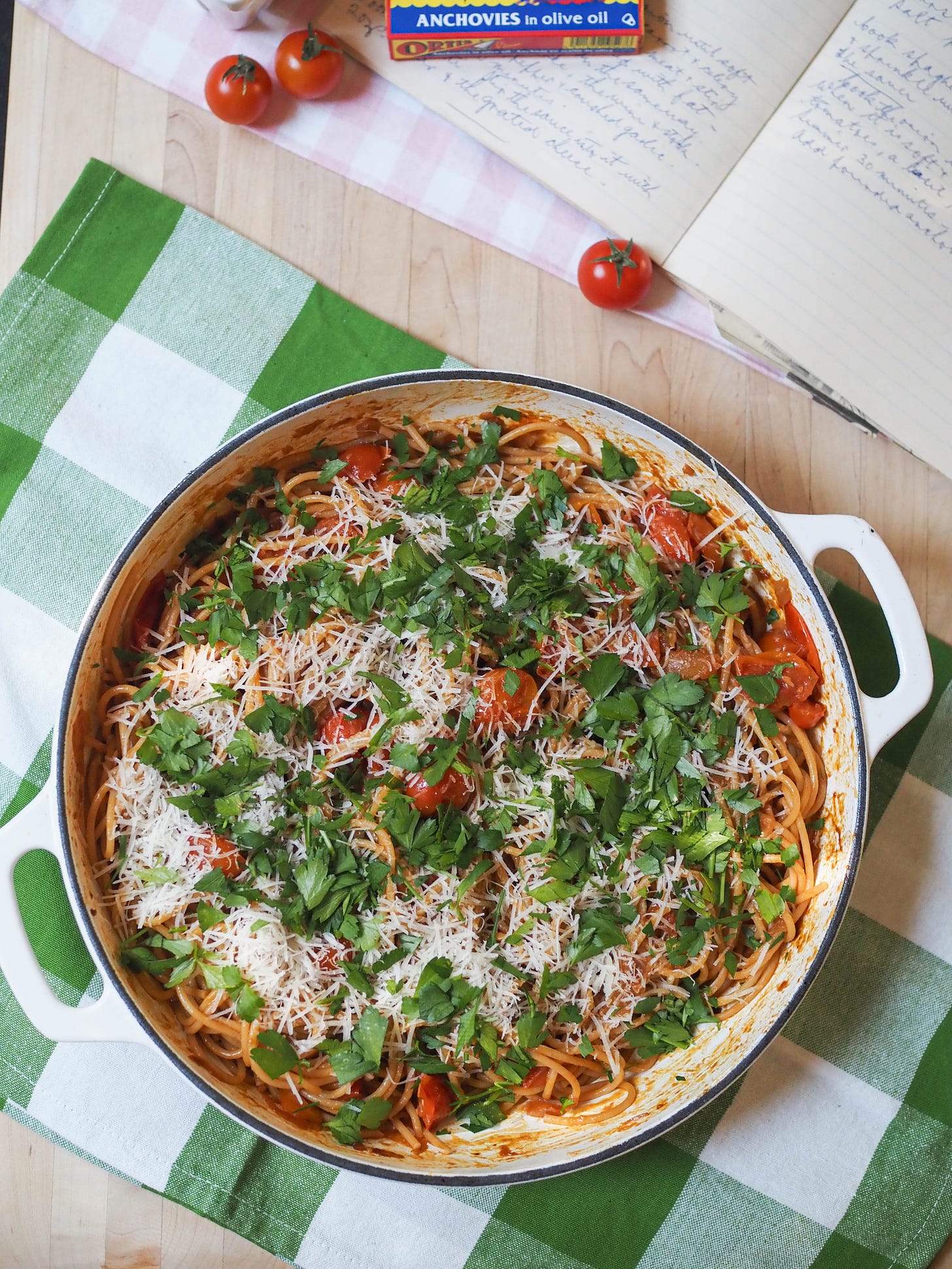 Tomato and Anchovy Spaghetti