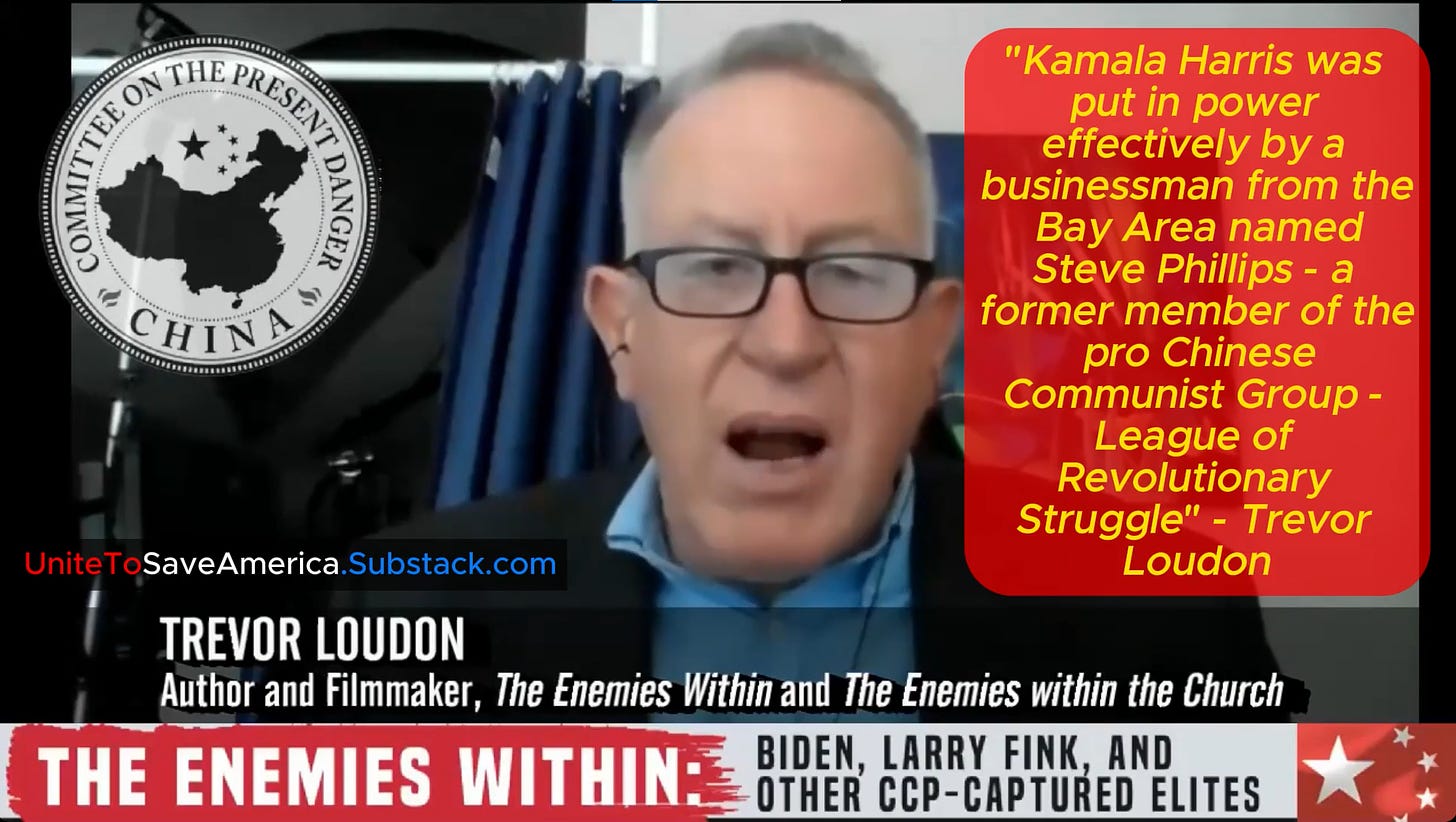 Trevor Loudon on camera detailing how Kamala Harris was effectively put in power.