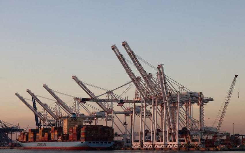 Pentagon sees giant cargo cranes as possible Chinese spying tools