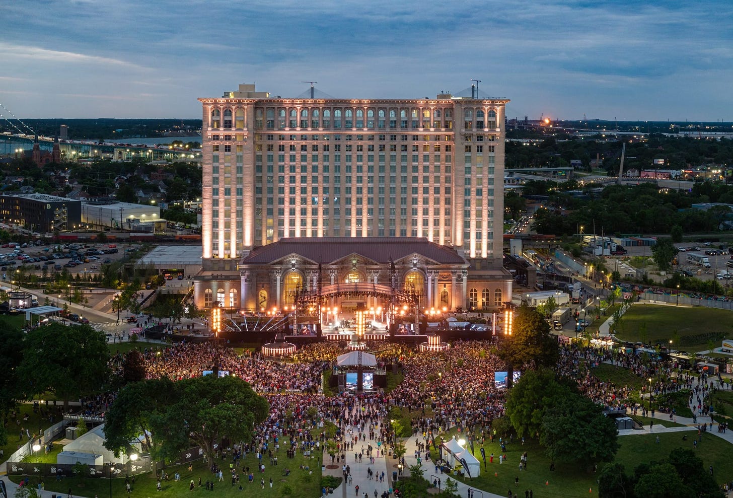 Michigan Central Station Celebrates Detroit And Its Historic Reopening With  Concert Seen Around The World - Michigan Central